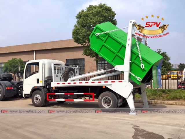 HOWO 5 CBM Skip Loader Garbage Truck
