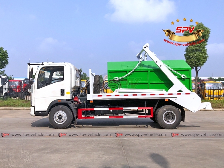 HOWO 5 CBM Skip Loader Garbage Truck