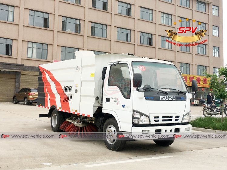 ISUZU Light-duty Road Sweeping Truck - Front Right