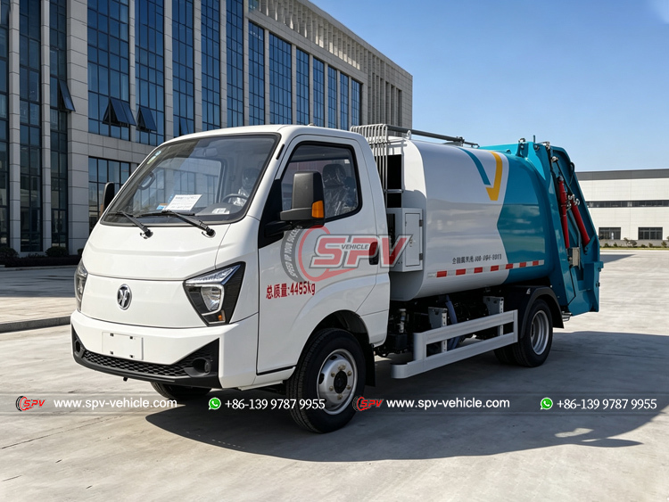 3 CBM Electric Garbage Compactor Truck