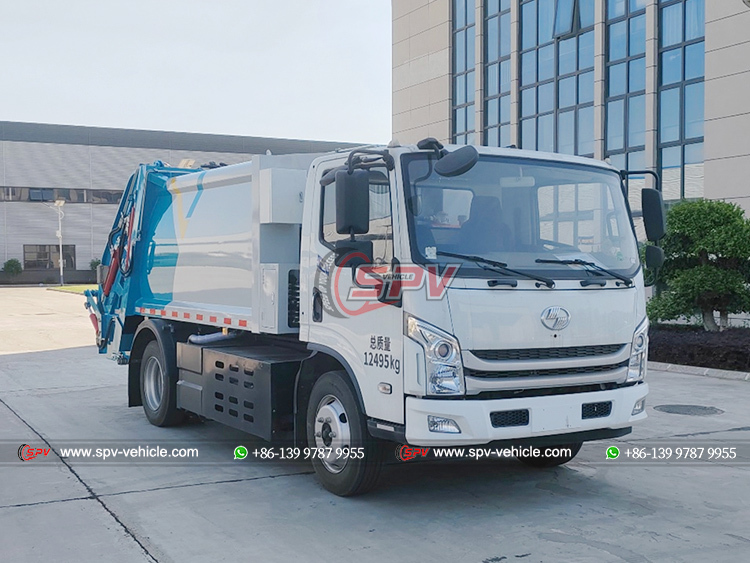 6-8 CBM Electric Trash Compactor Truck