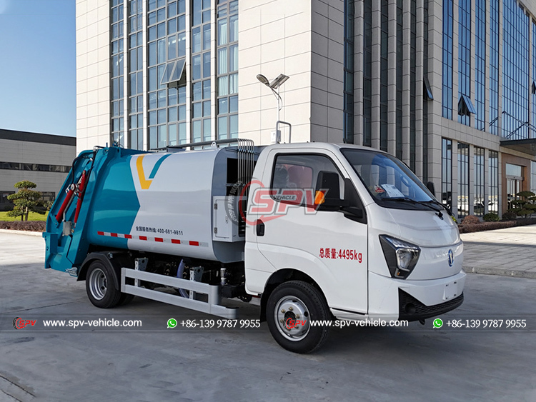 3 CBM Electric Garbage Compactor Truck