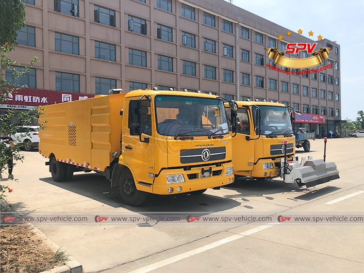 DONGFENG Road Sweeper Truck and Road Jetting Truck - Front Right
