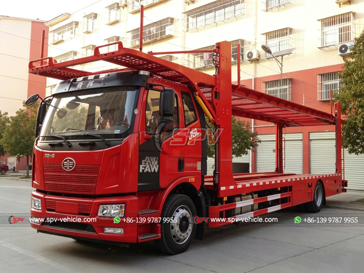 FAW 4x2 Car Delivery Truck- Front Left