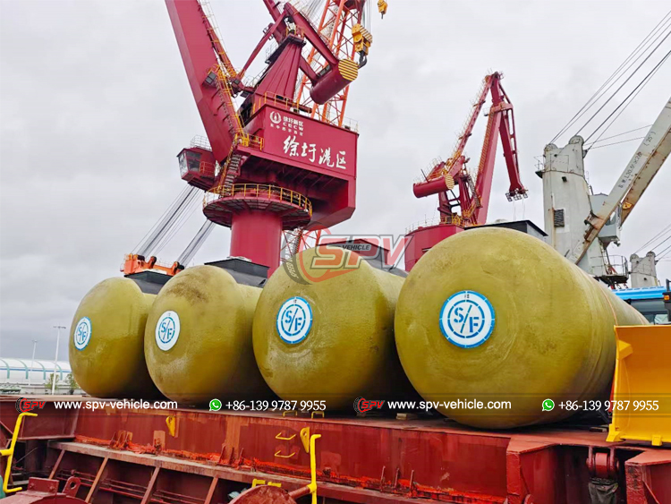 4 Units of Underground Fuel Storage Tank Loaded Onto Bulk Vessel to Ghana