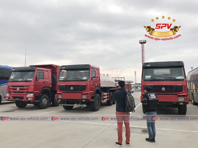 Sinotruk 10,000 litres Off-road Water Tanker Truck -Third Party Inspection in Shanghai Port Inspection