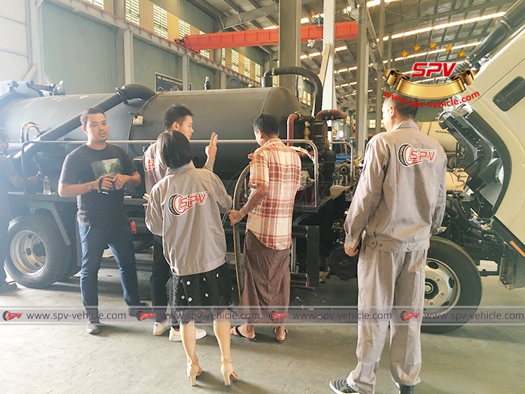 Sewage Vacuum Superstructure - Onsite Training in Myanmar