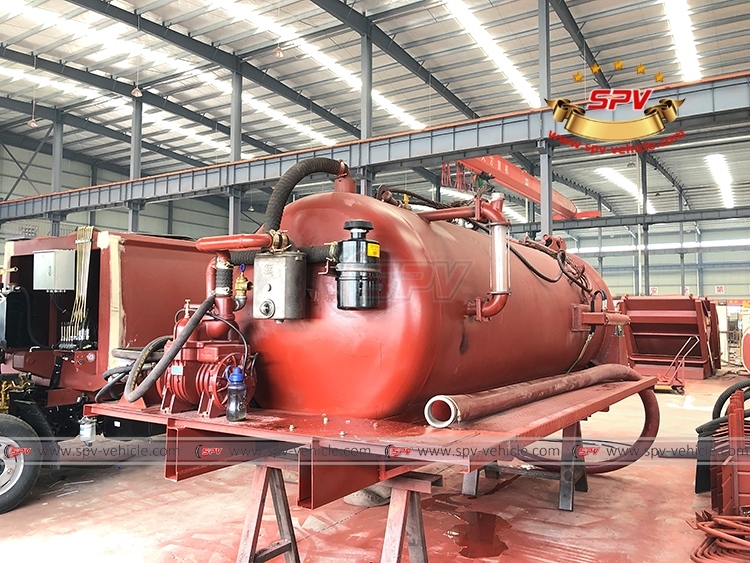 SPV 4,000 Liters Sewer Disposal Tank Body