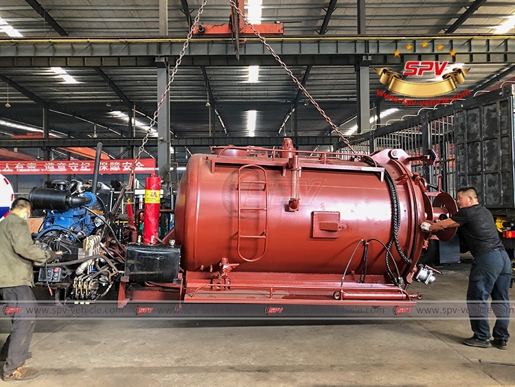 SPV 6,000 Liters Combination jet-vac Tank Body