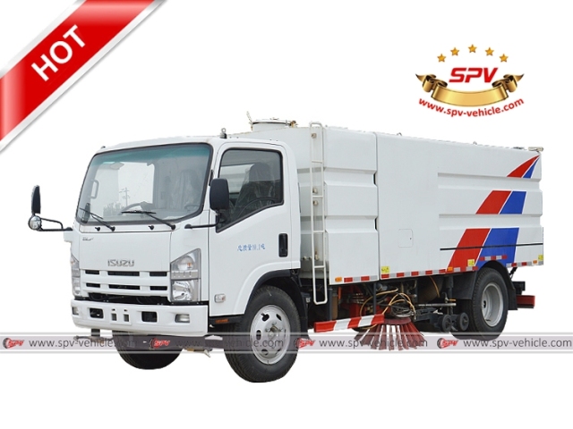 ISUZU 6 CBM Combined Road Washing and Sweeping Truck