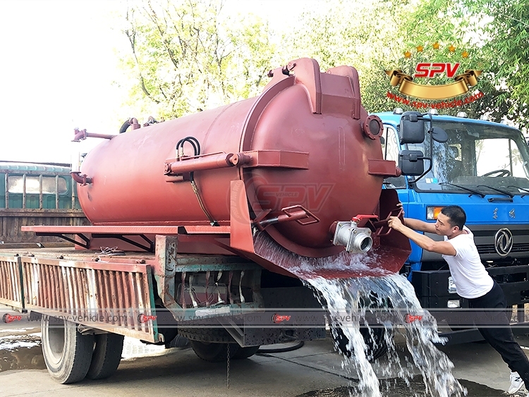 SPV 4,000 Liters Sewer Disposal Tank Body