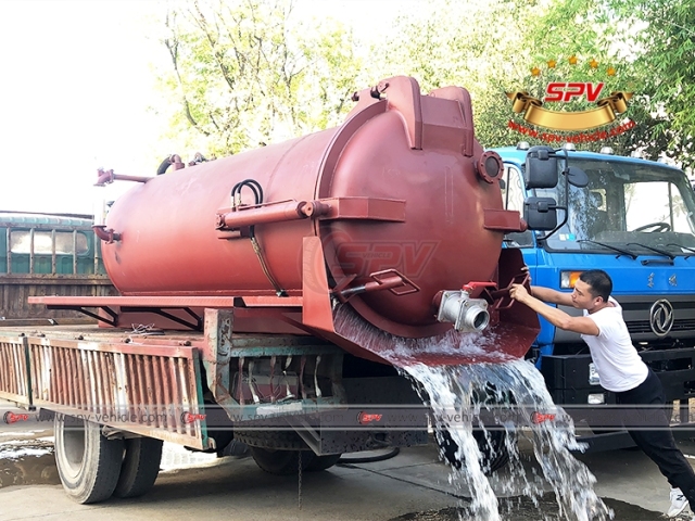 SPV 4,000 Liters Sewer Disposal Tank Body