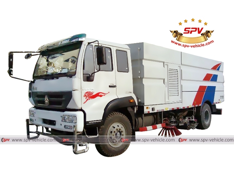 SINOTRUK 10 CBM Road Washing and Sweeper Truck
