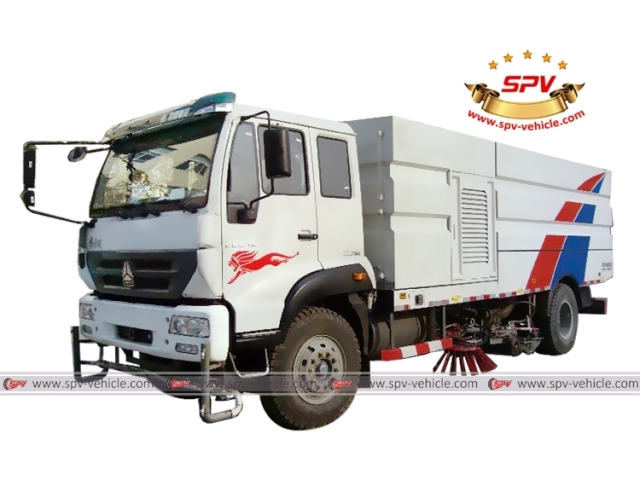 SINOTRUK 10 CBM Road Washing and Sweeper Truck