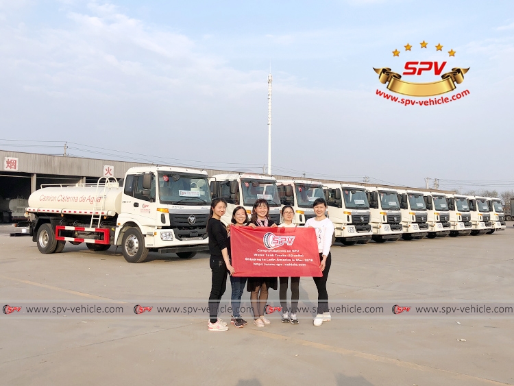 10 Units of FOTON Water Trucks to Latin America