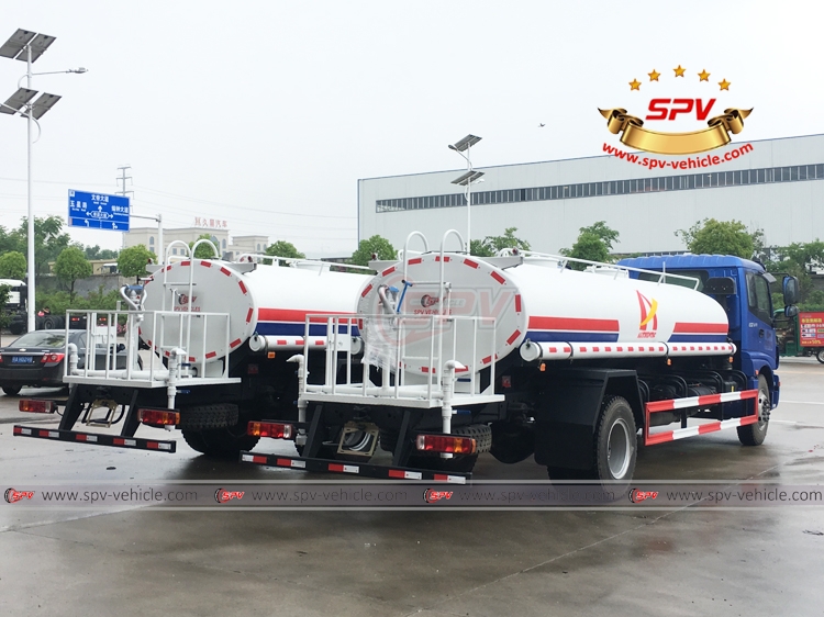FOTON 10,000 Liters Water Bowser - Rear Right