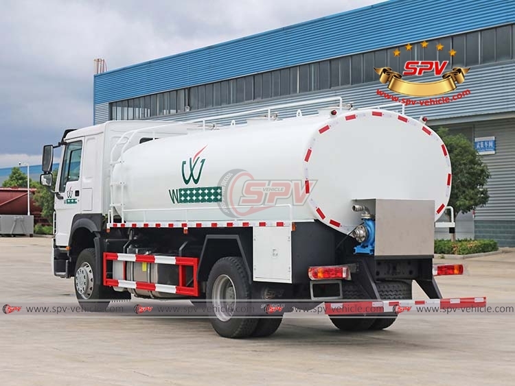 HOWO 15,000L Stainless Steel Water Truck