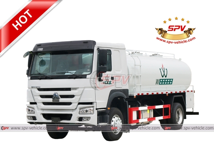 HOWO 15,000L Stainless Steel Water Truck