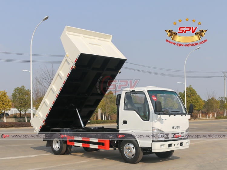 ISUZU Dump Truck -Box Lifting Test 