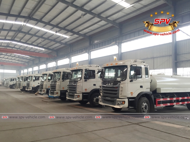 Bulk Water Trucks in SPV Workshop