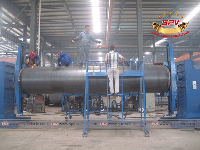 Welding Tanks in Workshop
