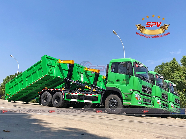 4 Untis 20 CBM Hook Loader Garbage Truck Dongfeng  to Africa - 1st Batch 
