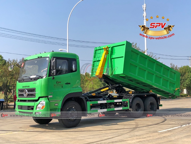 DONGFENG 20 CBM Hook Lift Garbage Truck - Discharging Box