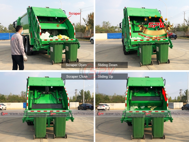 IVECO 20CBM Garbage Compactor Truck - Collecting Progress from Hopper
