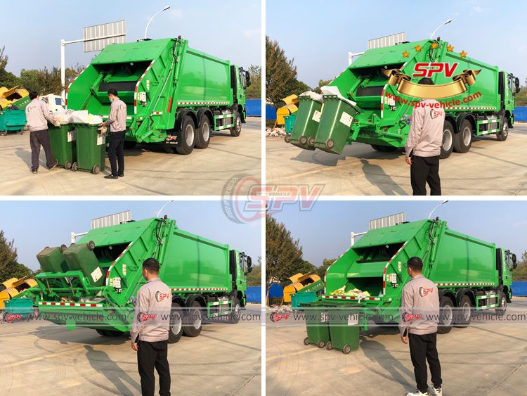 IVECO 20CBM Junk Compactor Truck - Testing with 240L Container