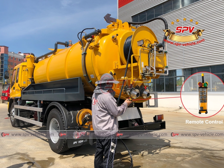 ISUZU 8,000 Litres Combined Vacuum Jet  - Remote Control