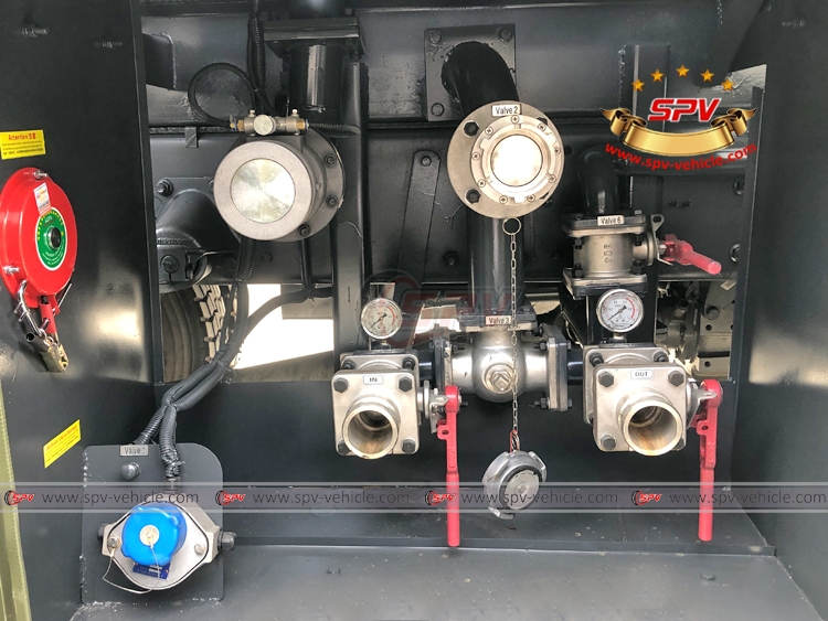 5,000 Litres Helicopter Refueling Truck Sinotruk 4x4 -Discharging Box