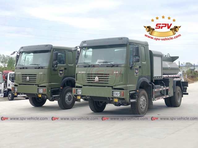 5,000 Liters Fuel Truck for Helicopter SINOTRUK 4x4