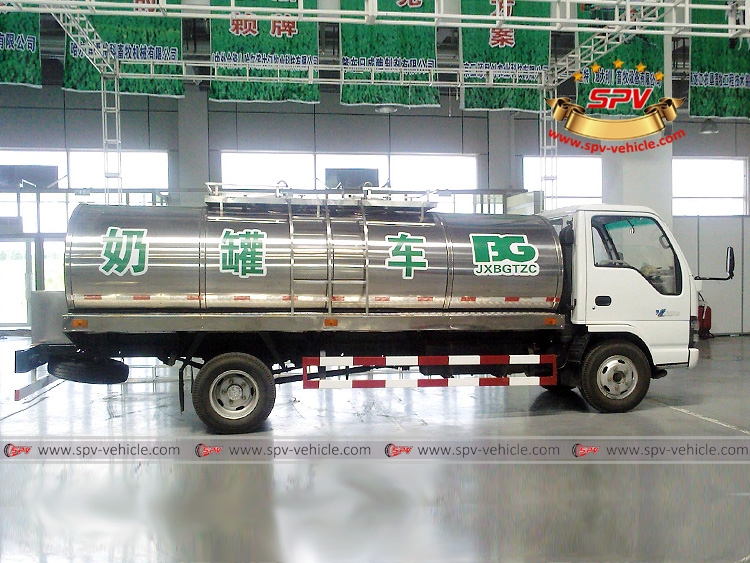 4,000 Liters Milk Hauling Truck ISUZU - Right