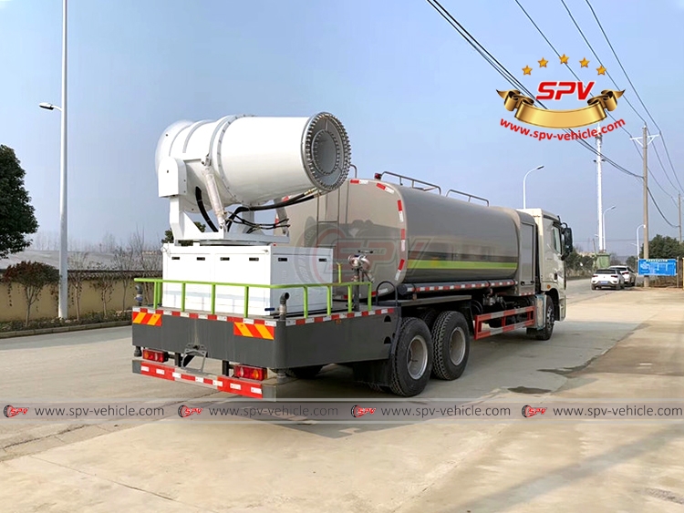 FOTON 3 Axles Disinfectant Fogging Truck 15,000 Liters - Rear Right