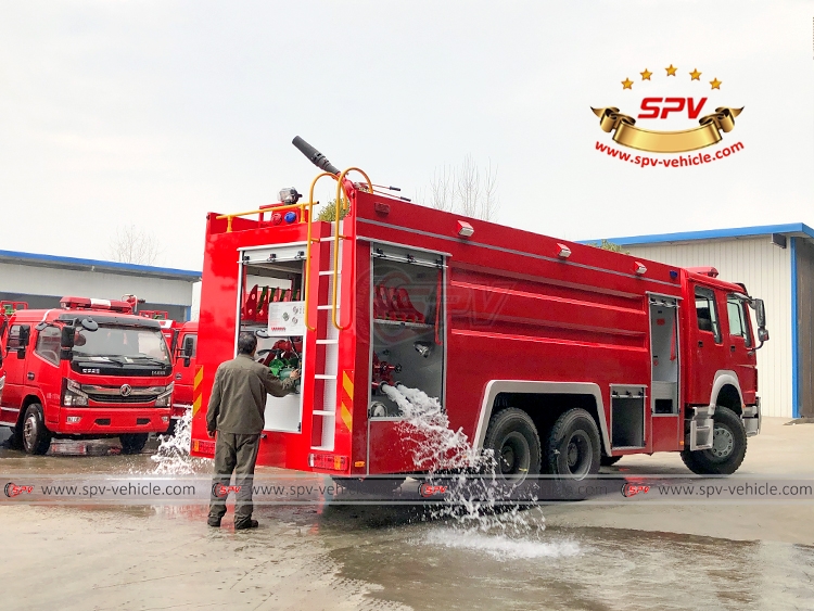 12,000 Liters Fire Rescue Truck - Discharge