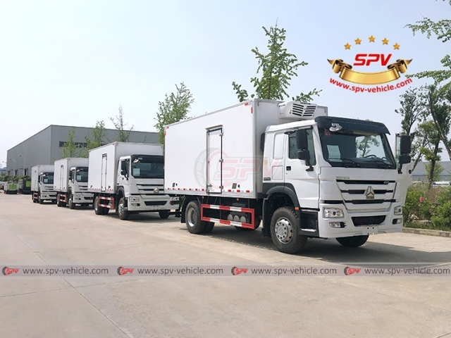 10 Tons Reefer Van Truck SINOTRUK