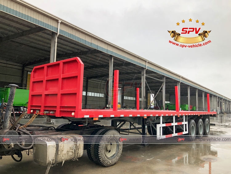 3 Axles Removable Stake Trailer