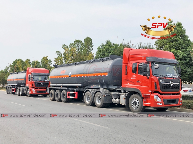 35,000 Litres Chemical Liquid Transport Trailer - Front Right