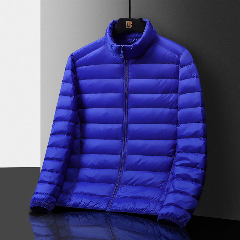 Men's Stand Collar Casual Versatile Lightweight Down Coat  ODM Service – Custom Size, Logo & Style Available