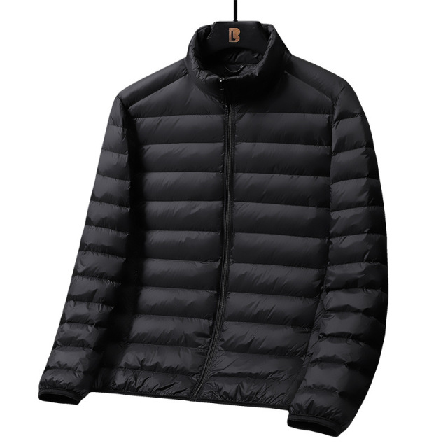 Men's Stand Collar Casual Versatile Lightweight Down Coat  ODM Service – Custom Size, Logo & Style Available