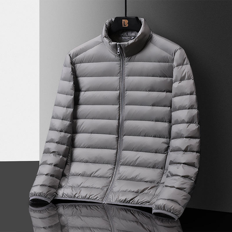 Men's Stand Collar Casual Versatile Lightweight Down Coat  ODM Service – Custom Size, Logo & Style Available