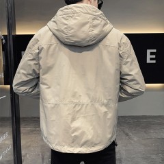 Men's Fall Winter Hooded Utility Jacket with Multiple Pockets ODM Service – Custom Size, Logo & Style Available