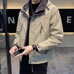Men's Fall Winter Hooded Utility Jacket with Multiple Pockets ODM Service – Custom Size, Logo & Style Available