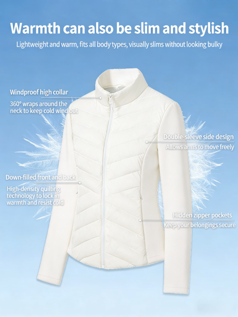 Women's New Autumn & Winter Lightweight Slim-Fit Down Coat | ODM Service: Custom Size, Logo & Style