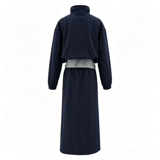 Women’s Half-Zip Anorak & Drawstring Skirt Set  ODM Service – Custom Size, Logo & Style Available