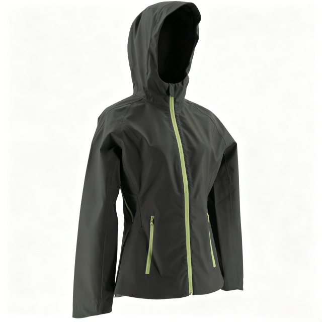 Dark Olive Waterproof Hooded Softshell Jacket  ODM Service – Custom Size, Logo & Style Available