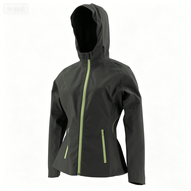 Dark Olive Waterproof Hooded Softshell Jacket  ODM Service – Custom Size, Logo & Style Available