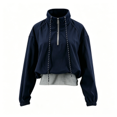 Women’s Half-Zip Anorak & Drawstring Skirt Set  ODM Service – Custom Size, Logo & Style Available