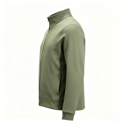 Men's Full-Zip Stand Collar Softshell Jacket - Lightweight Stretch Fleece for Casual & Outdoor  ODM Service – Custom Size, Logo & Style Available