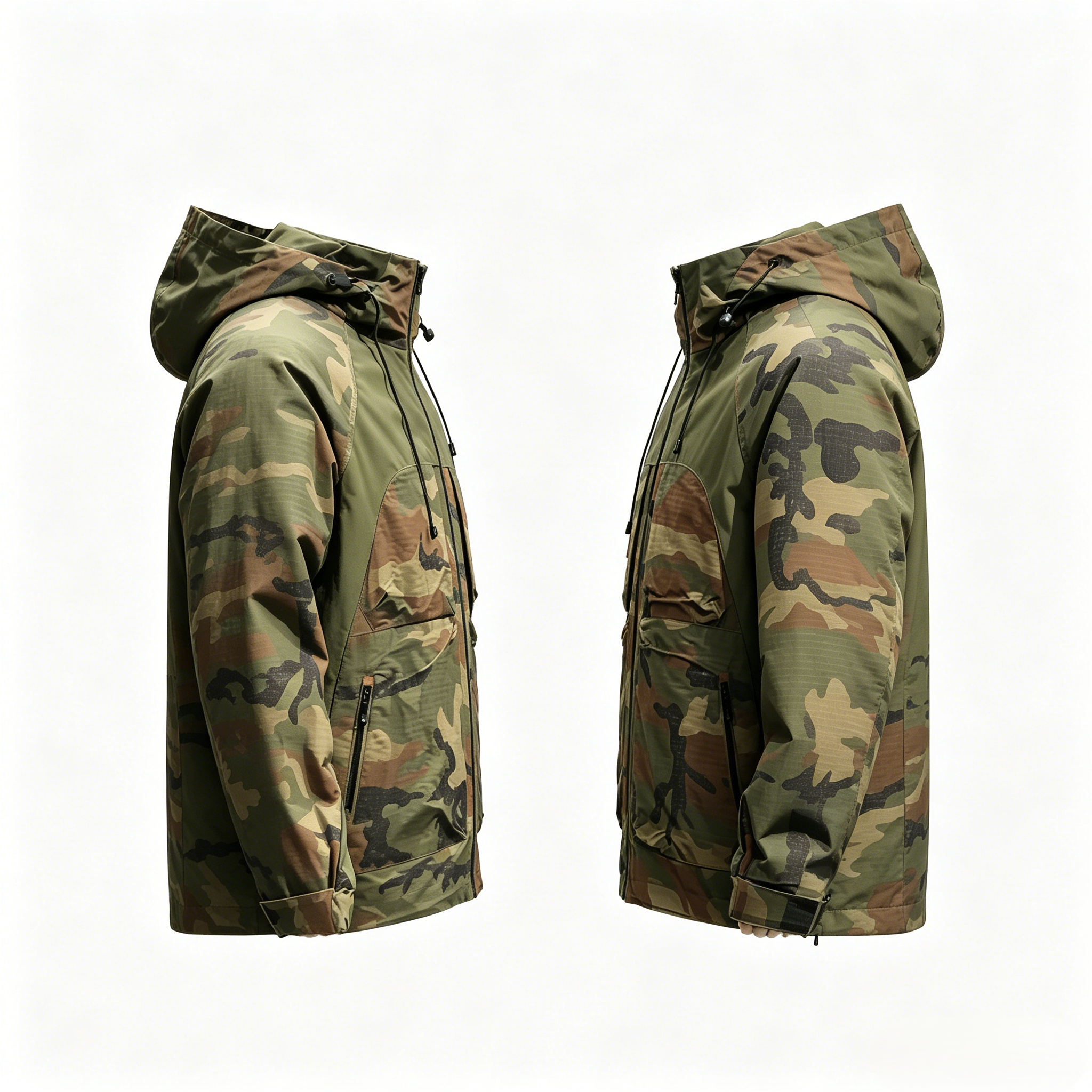 Camo Paneled Workwear Jacket  ODM Service – Custom Size, Logo & Style Available